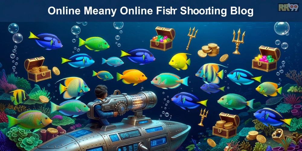 Minh họa khái niệm bắn cá đổi thưởng rr99 với giao diện game hấp dẫn và phần thưởng hấp dẫn