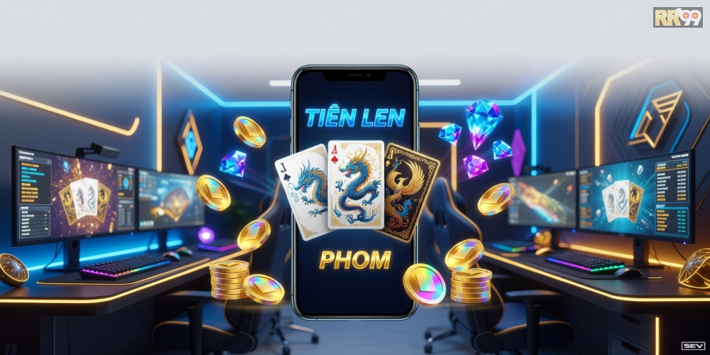 Hình minh họa giao diện game bài đổi thưởng online rr99 với các trò chơi phổ biến và yếu tố đổi thưởng hấp dẫn.