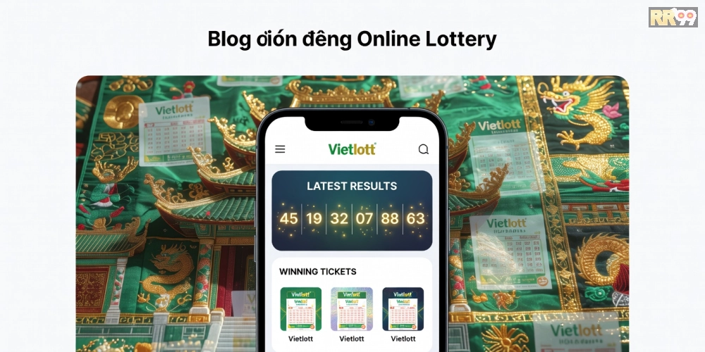 Minh họa khái niệm xổ số minh ngọc rr99 với giao diện ứng dụng hiện đại