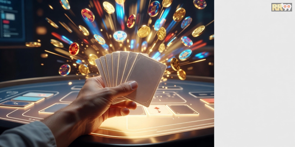 Hình ảnh gameplay Phỏm với hiệu ứng nổ hũ jackpot sống động và phần thưởng lớn.