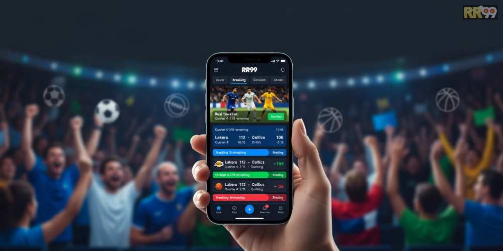 Minh họa giao diện nền tảng tin thể thao rr99 với các tin tức nổi bật